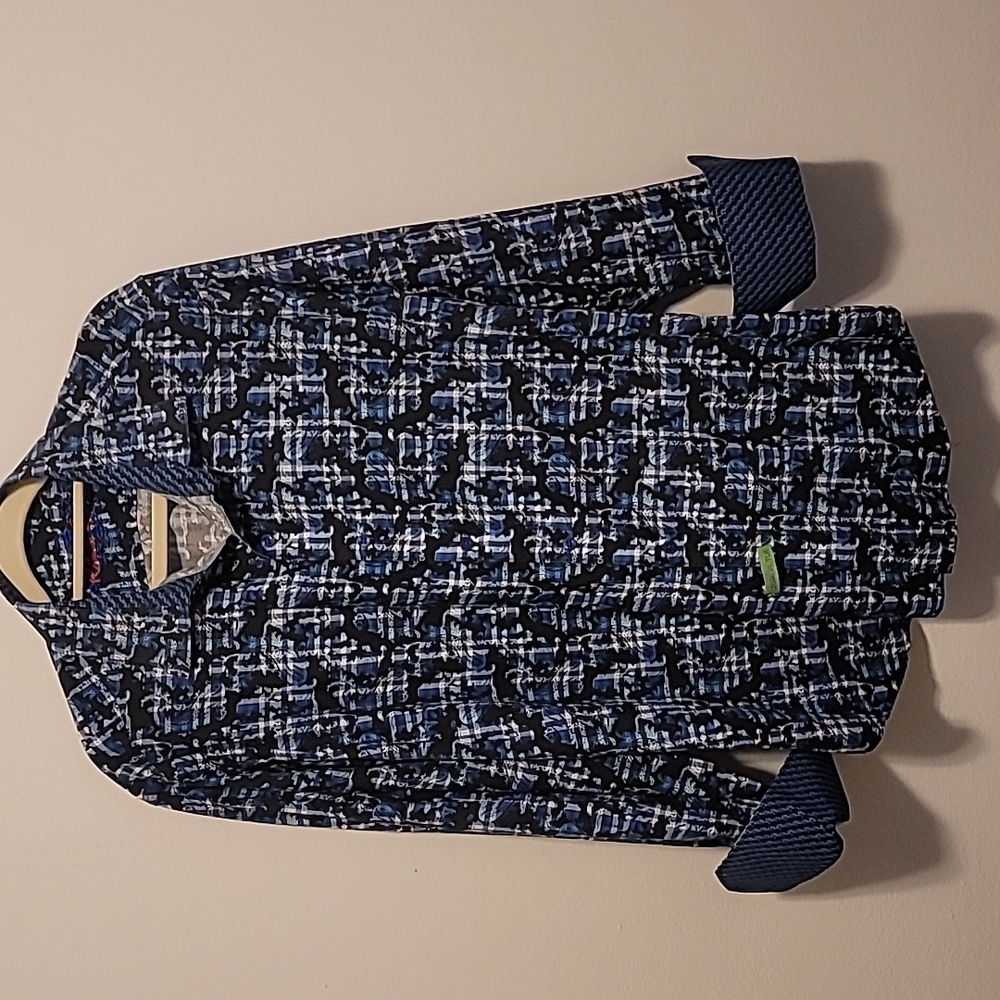 Robert Graham Navy and White Abstract Shirt